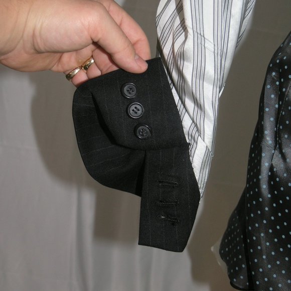 Brooks Brothers Own Make Custom Charcoal Stripe Two Button Suit 42L - Picture 11 of 15